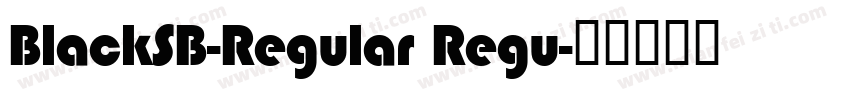 BlackSB-Regular Regu字体转换